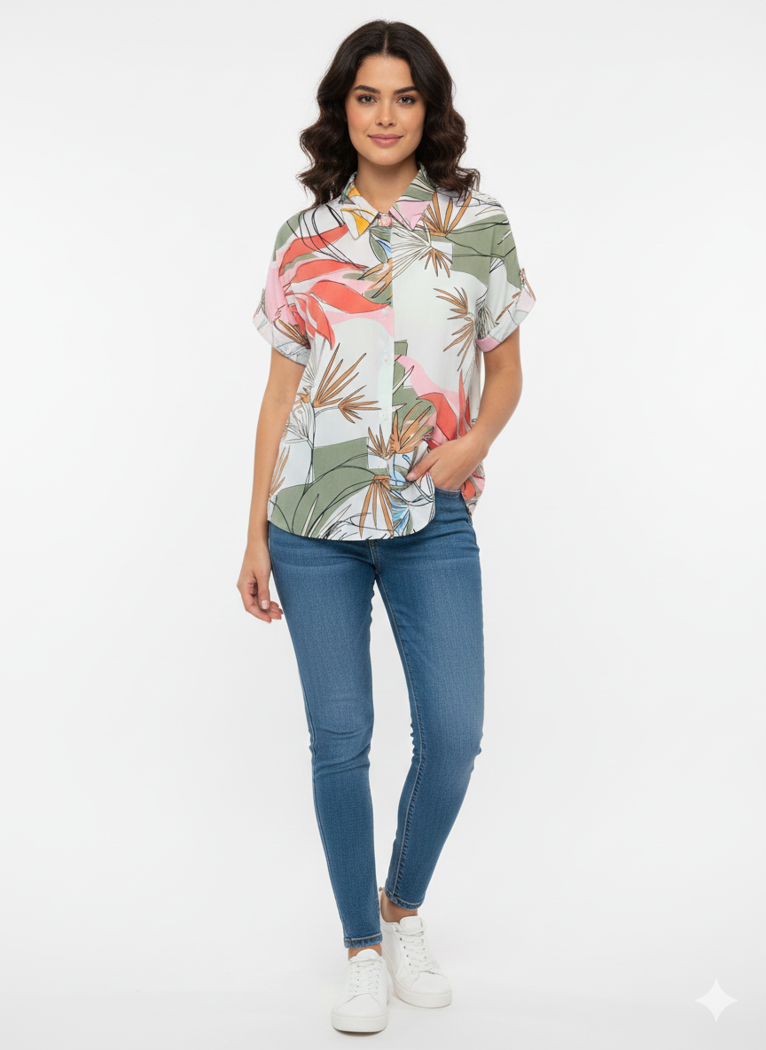 Camisa Estampada Tropical - Image 3
