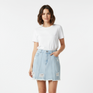 Pollera de Jean con roturas