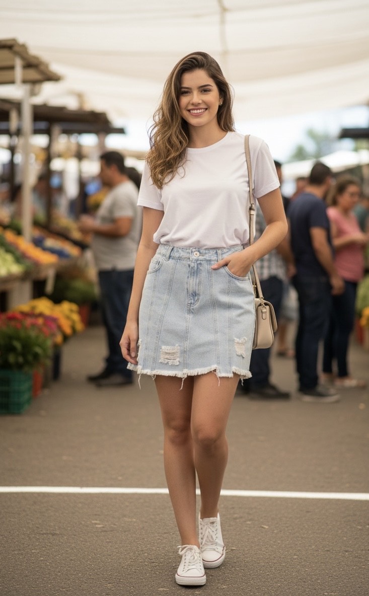 IMG_0865 Pollera de Jean con roturas - Image 2