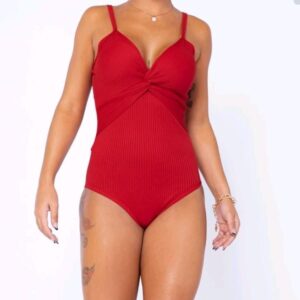 Body Rojo Manga Corta